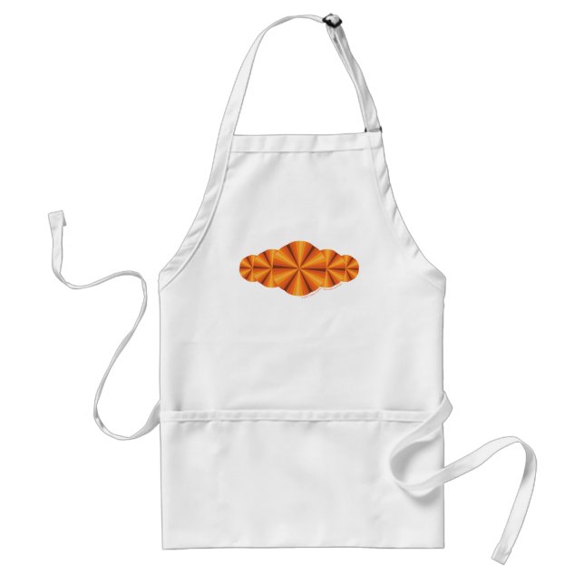 Optical Illusion Orange Apron (Front)