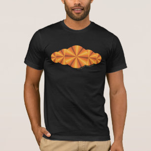 Optical Illusion Orange Men's Dark Shirt