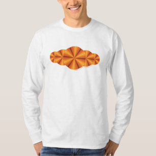 Optical Illusion Orange Men's Light Shirt