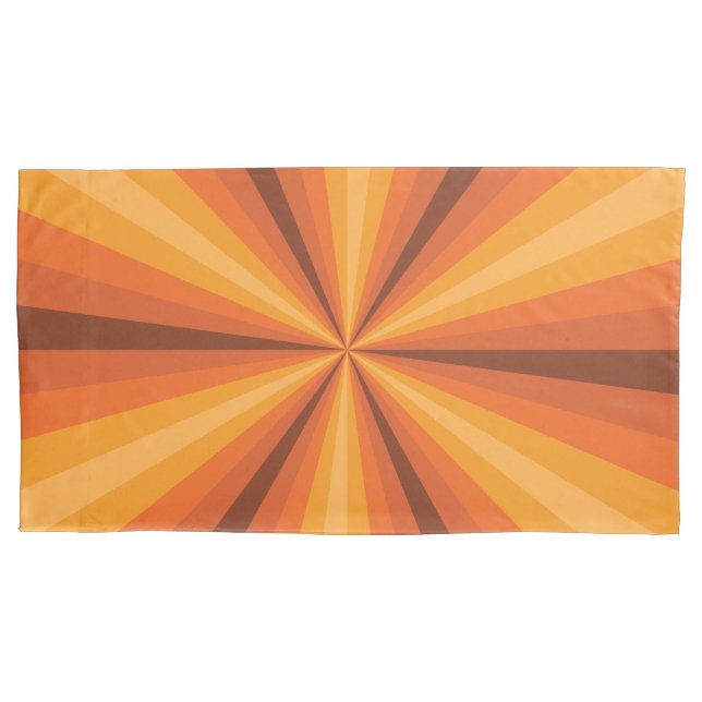 Optical Illusion Orange Pillow Case (Front)