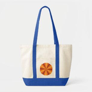 Optical Illusion Orange Tote Bag