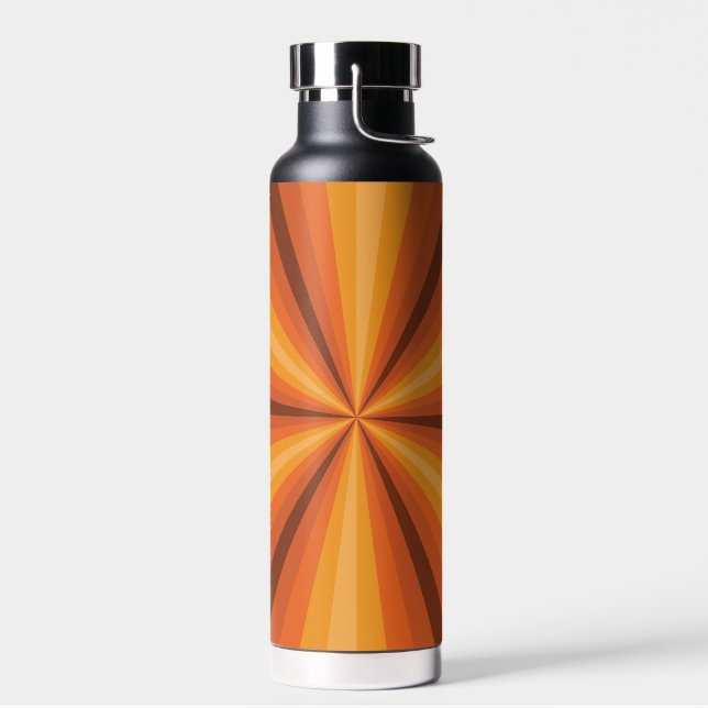 Optical Illusion Orange Water Bottle (Left)