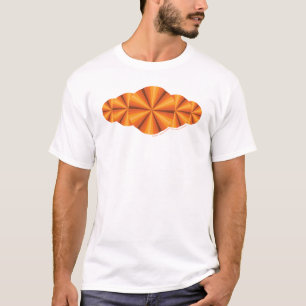 Optical Illusion Orange Women's Light Shirt
