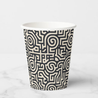 Optical illusion paper cups