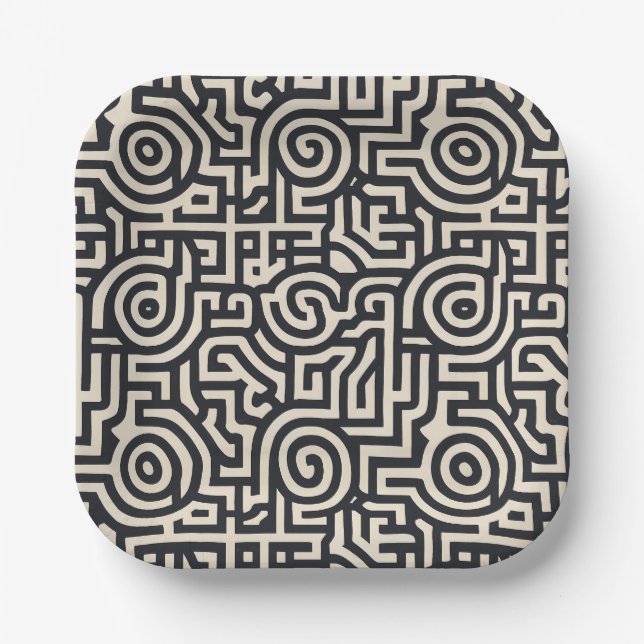 Optical illusion paper plate (Front)