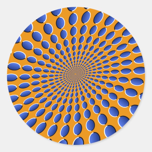 Optical Illusion Pods Classic Round Sticker (Front)