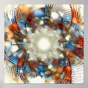 Optical illusion poster