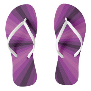 Optical Illusion Purple Flip Flops