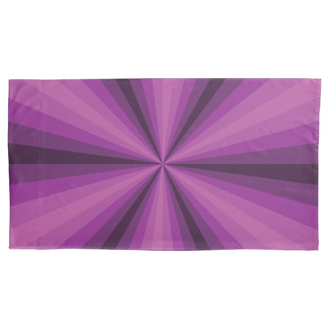 Optical Illusion Purple Pillow Case (Front)
