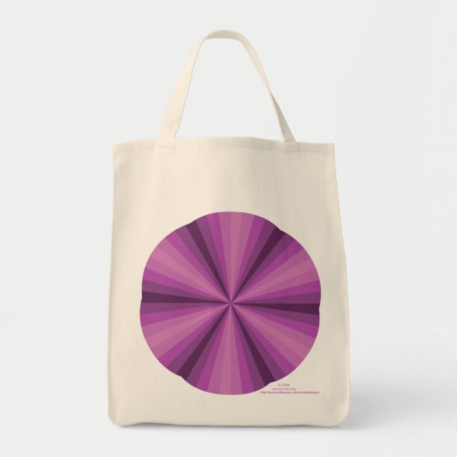 Optical Illusion Purple Tote Bag (Front)