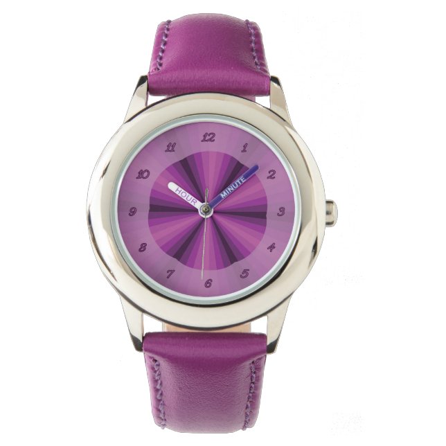 Optical Illusion Purple Watch (Front)