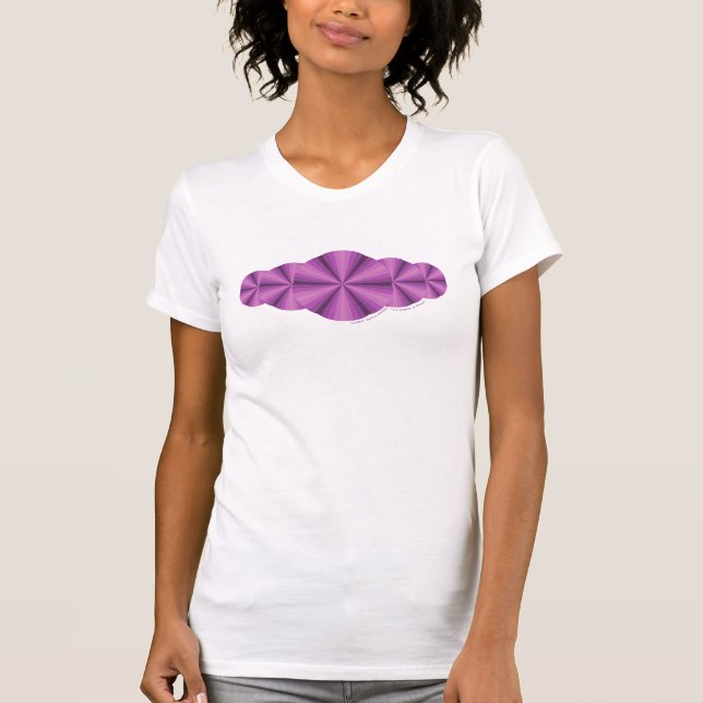 Optical Illusion Purple Women's Light Shirt (Front)