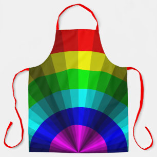 Optical Illusion Rainbow All-Over Print Apron