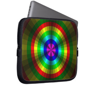 Optical Illusion Rainbow Laptop Case