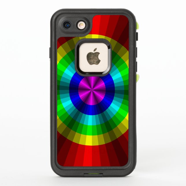Optical Illusion Rainbow Lifeproof Case (Back)