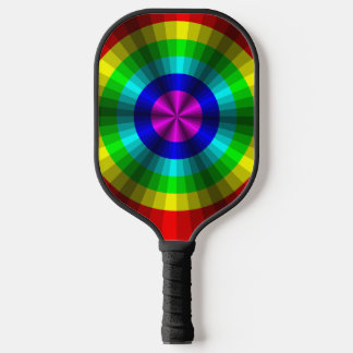 Optical Illusion Rainbow Pickleball Paddle
