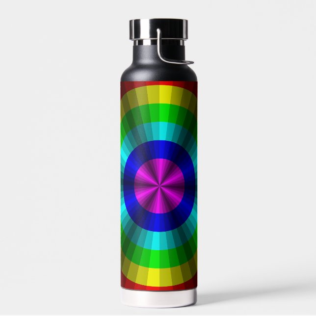 Optical Illusion Rainbow Water Bottle (Left)