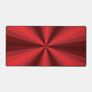 Optical Illusion Red Desk Mat