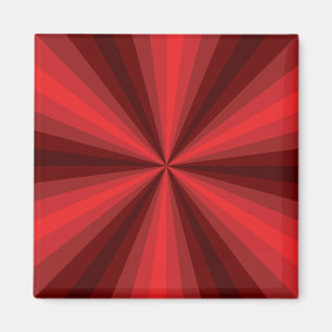 Optical Illusion Red Magnet