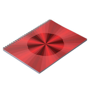 Optical Illusion Red Notebook