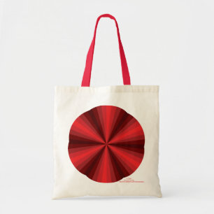 Optical Illusion Red Tote Bag