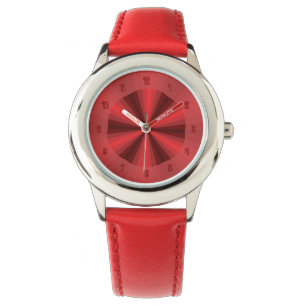 Optical Illusion Red Watch