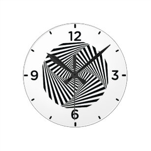 Optical Illusion Wall Clocks | Zazzle.com.au