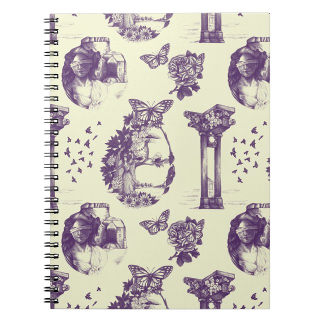 Optical Illusion Spiral Notebook (Front)