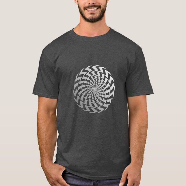 Optical Illusion Spiral T-Shirt (Front)
