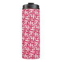 Optical Illusion Travel Tumbler – Red & White
