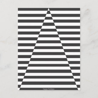 Optical Illusion Tree - Happy Holidays Holiday Postcard