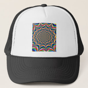 OPTICAL ILLUSION TRUCKER HAT