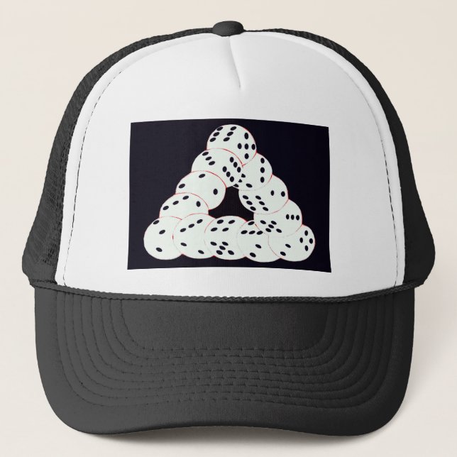 optical illusion trucker hat (Front)