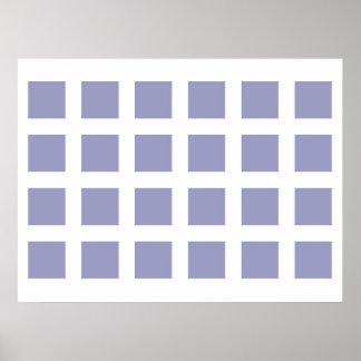 Optical Illusion Vanishing Dots Light Blue White Poster
