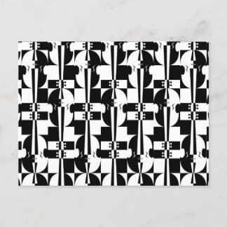 Optical Illusion Violins Postcard