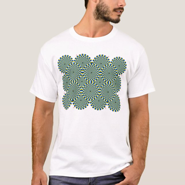 Optical Illusion Wheels T-Shirt (Front)