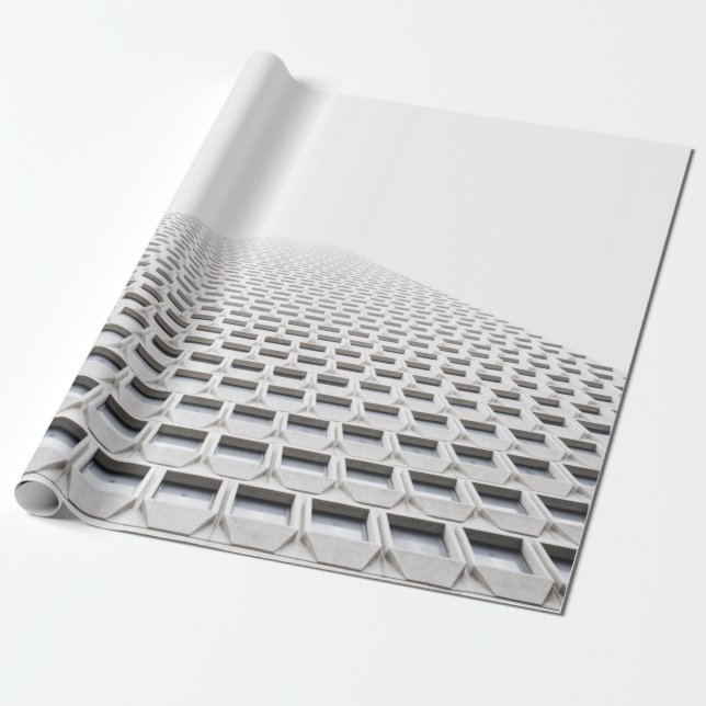 OPTICAL ILLUSION WRAPPING PAPER (Unrolled)