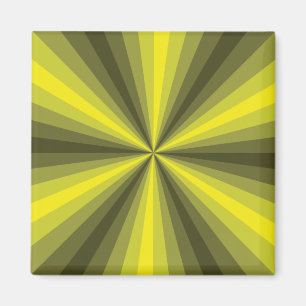 Optical Illusion Yellow Magnet
