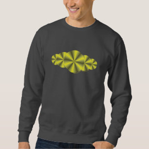 Optical Illusion Yellow Men's Dark Shirt