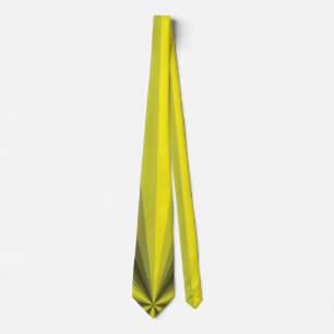 Optical Illusion Yellow Men's Neck Tie