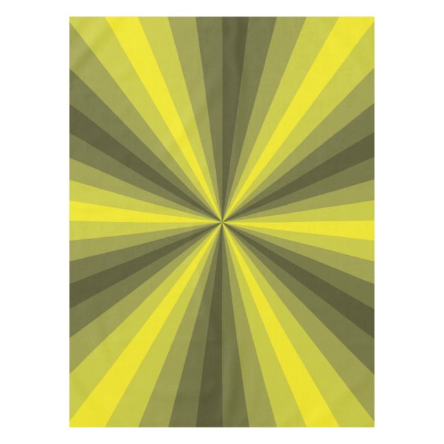 Optical Illusion Yellow Tablecloth (Front)