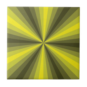 Optical Illusion Yellow Tile