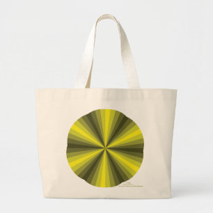 Optical Illusion Yellow Tote Bag