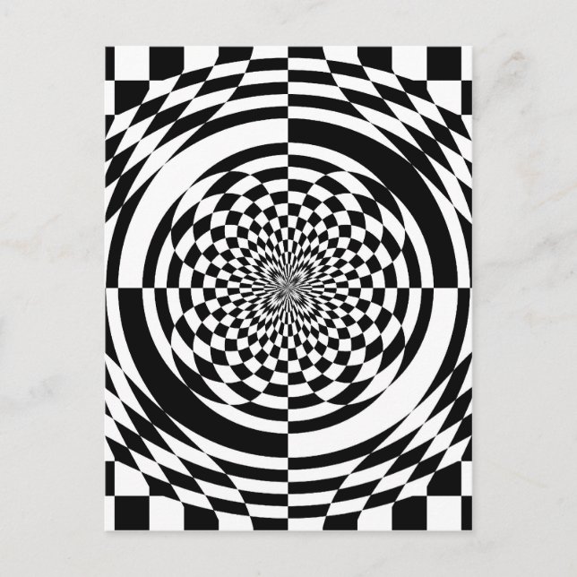 Optical illusions postcard (Front)