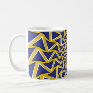Optical Motion Illusion Circular Background Coffee Mug
