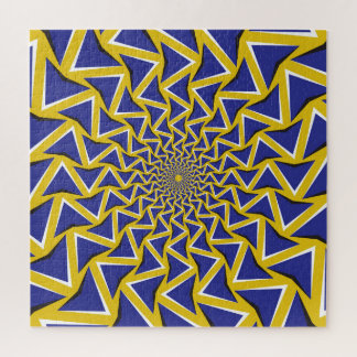 Optical Motion Illusion Circular Background Jigsaw Puzzle