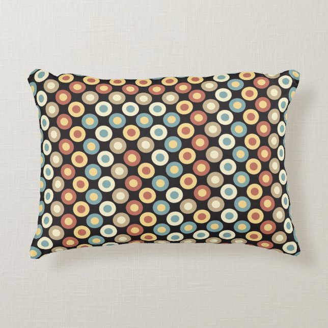 Optical Polka Dots Decorative Cushion (Front)