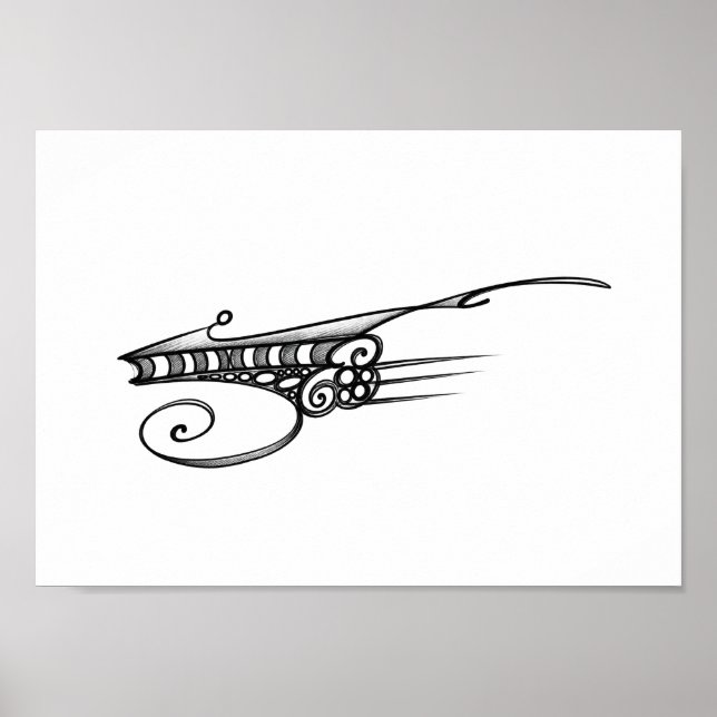 Optical space ship poster (Front)