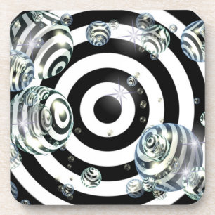optical spheres coaster set