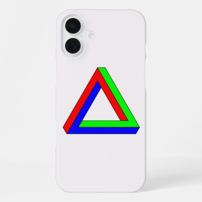 Optical Triangle illusion iPhone Case (Back)